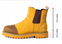 Bottes de cowboy décontractées en cuir véritable, fabriquées sur mesure par le fabricant, avec construction Goodyear Welt, style Chelsea Western, à enfiler.