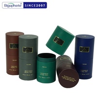 Boite ronde personnalisée en carton, pot de 10 pièces, grand Tube en papier, lavable, pour thé, beauté noire, cosmétique, cylindre, parfum