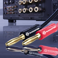 RASANTEK DIY 8 pièces 4 mm plaqué or, connecteurs banane Hifi Audio pour haut-parleur, en cuivre béryllium, empilables, avec vis de fixation