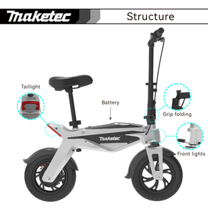 Patinete Plegable de 2 Ruedas 350W 36V, para Adultos con Asiento para Paseos Urbanos, Campus y Viajes Diarios F701 - Product Image 4