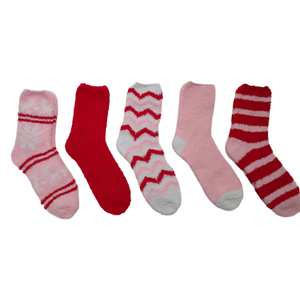 Phụ Nữ Ấm Áp Mềm Sang Trọng Dép Vớ Mùa Đông Fluffy Vớ Nhà Giản Dị Ngủ Mờ Vớ Ấm Cúng - Product Image 6