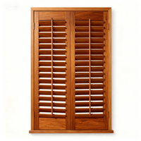 Volets en faux bois bloquant la lumière avec tige d'inclinaison cachée résistant à la décoloration pour les intérieurs de bureau pour la vente en gros