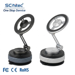 Soporte Magnético para Teléfono de Coche Schitec, Aleación de Zinc, ABS, Ventosa, Soporte para Smartphone para Escritorio y Coche - Product Image 1