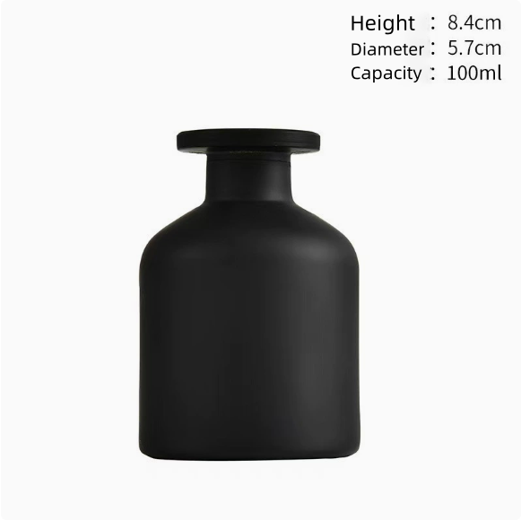 Flacon noir mat 100 ml, 80 unités/carton