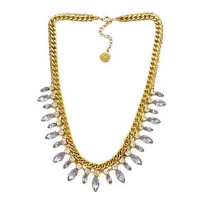 قلادة نسائية مطلية بالذهب متعددة الطبقات قلادة شائعة سلسلة الارتباط مجوهرات احتفالات الذكرى السنوية-بالجملة - Product Image 4