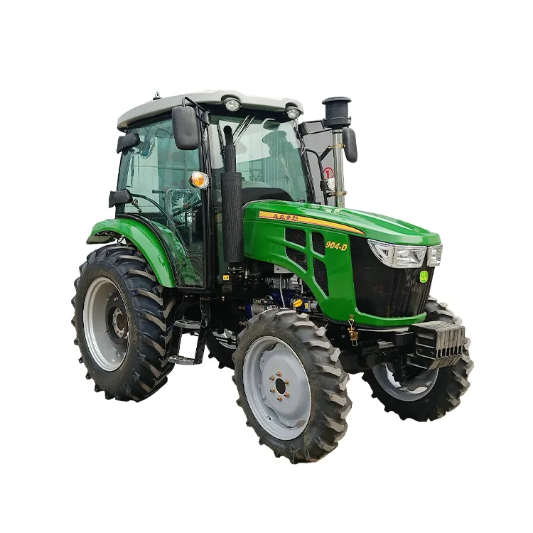 Nouveau design 90hp 4wd mini tracteur 4wd mini tracteur 4x4 tracteur agricole à roues multifonction tracteur agricole