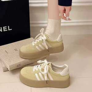 <span class=keywords><strong>Sneakers</strong></span> à lacets en similicuir suédé personnalisées avec logo pour femmes, style décontracté, chaussures de tennis - Product Image 5