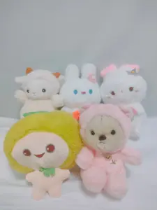 Mainan boneka hewan domba lucu, mainan lembut lucu untuk hadiah pesta ulang tahun anak-anak