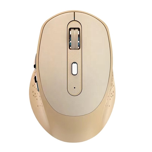 2.4G BT Dual Mode Wireless Rechargeable Mouse Silent Gaming Office Mouse for PC Laptop Multi Device Compatible