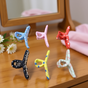 Fermaglio per capelli Angelina rivestito in tessuto 11 cm colori misti per donne e ragazze - Product Image 2