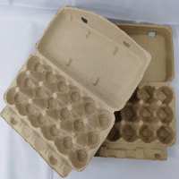 Lot de 10 boîtes à œufs en pulpe moulée biodégradable personnalisées avec étiquette imprimée, couvercle à fermeture à pression, emballage alimentaire compostable