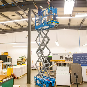 Plataforma Elevadora de Tijera Semiautomática Eléctrica para Andamios, 500 kg, 1000 kg, Plataforma Elevadora de Tijera Móvil Hidráulica de 4 m, 6 m, 12 m, 16 m en Venta - Product Image 6