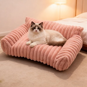 Bestseller: Luxuriöses Winter-Haustierbett in Hochwertiger Qualität, Wasserdicht, Plüsch, Unifarben, Moderner Stil, Warmes und Bequemes Bett für Katzen und Hunde - Product Image 1