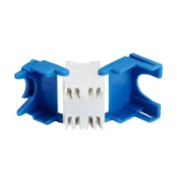 Panel Mount Patch Panel Sistem RJ45 Cat6 UTP 180 Berlapis Emas Tanpa Alat Merk Premium Baru Model RPS-1052T8C6