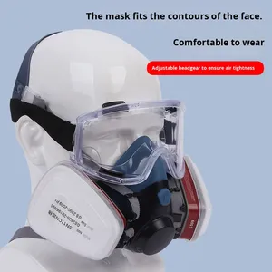 หน้ากากกันแก๊สแบบใช้ซ้ำได้ ผลิตจากถ่านกัมมันต์ สำหรับงานพ่นสี งานปรับปรุง ป้องกันฝุ่นละออง งานเชื่อม และสารเคมี ขายส่งจากผู้ผลิต - Product Image 3