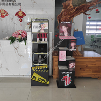 Étagère de présentation pour magasin de détail, en carton ondulé, pliable, présentoir pop-up pour bouteilles, produits cosmétiques et maquillage
