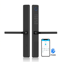 Nouvelle Arrivée Serrure de Porte Intelligente Tuya WiFi Étanche avec Déverrouillage par Empreinte Digitale, Mot de Passe et Carte TTlock IP68 pour Porte Coulissante