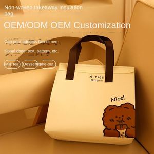Wholesale Disposable Takeaway Insulation Bag Insulated Take Away Bag Portable Cooler Bag - Product Image 2