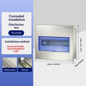 12-20 Way Concealed Stainless Steel Row Box for Strong Current Lighting Household Power Distribution Equipment Distribution box - Product Image 4