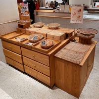 Étagère de présentation LED personnalisée pour supermarché commercial, boulangerie, gâteaux, pain, aliments, boissons, bouteilles de vin