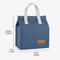 Sac à déjeuner isotherme portable minimaliste vertical, sac isotherme réutilisable, sac fourre-tout confortable pour pique-nique, voyage en plein air, pour hommes et femmes
