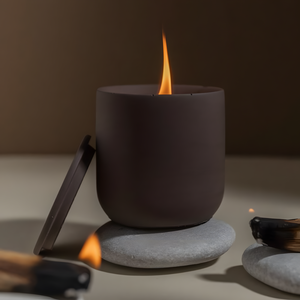 AIKUN vela perfumada de cerámica de diseño Popular etiqueta personalizada de cera de soja ecológica para sala de estar dormitorio Spa vela de boda - Product Image 2