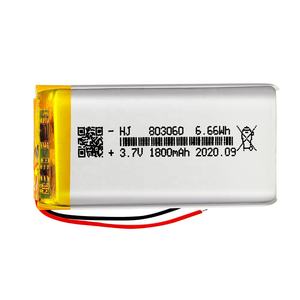 Batteria Lipo 803060 <span class=keywords><strong>3</strong></span>.7V 1800mAh di Alta Qualità con PCB Disponibile per Prodotti Elettronici - Product Image 1
