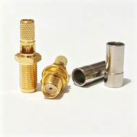 Connecteur coaxial RF SMA Jack RG58, connecteur femelle SMA à souder, prise RF droite, assemblage de câble coaxial pour câble RG58 RG141 LMR200