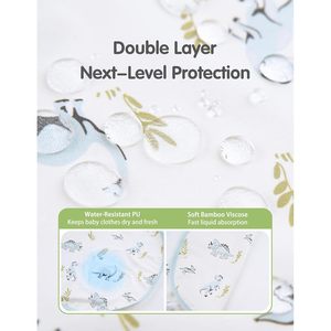 Paños de Bambú para Bebés BambooBud, Paquete de 3, Tamaño Grande, Absorbentes, de Tela de Rizo, Baberos para Recién Nacidos con Estampado de Animales, de Algodón y Fibra de Bambú - Product Image 3