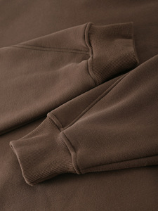 Custom Men's 100% Cotton 340 GSM Hoodie Blank Drop-Shoulder Oversized Pullover Heavyweight French Terry Hoodie - Product Image 5