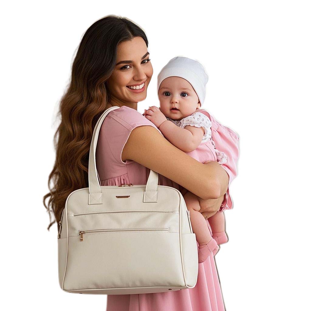 High Quality PU Leather Diaper Bag Backpack Large Capacity Mommy Bag Organizer Storage Baby Products Includes Changing Pad