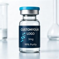 Autocollants personnalisés pour peptides sous marque privée, flacons de 2 ml, 5 ml, 10 ml pour la gestion du poids et les soins anti-âge