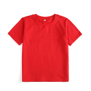 Vente en gros Chemises unies en coton vierge pour bébé garçon Chemises d'été pour enfants à manches courtes et col rond T-shirt <span class=keywords><strong>blanc</strong></span> à broderie pour petit garçon - Product Image 5