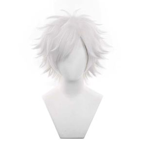 <span class=keywords><strong>Parrucca</strong></span> Corta Bianca <span class=keywords><strong>da</strong></span> 30cm per Cosplay, Cappello <span class=keywords><strong>da</strong></span> <span class=keywords><strong>Strega</strong></span>, Anime, Sintetica, Resistente al Calore, per Feste di Halloween - Product Image 2