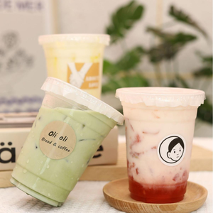 Gobelets en plastique jetables à paroi simple certifiés CE avec logo personnalisé, 360 ml, 4200 ml, 500 ml, transparents, pour boissons froides, gobelets à thé Boba en PET avec couvercles - Product Image 5