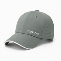 Gorra de Golf Personalizada de Alto Rendimiento, Color Verde Salvia, Ligera, Transpirable, con Protección UV, Gorra Deportiva Ajustable para Exteriores, Proveedor OEM ODM