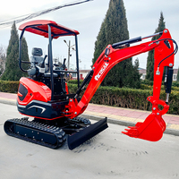 Mini-excavatrice à moteur Euro 5 en gros, 1,2 tonne, petite excavatrice sur chenilles, pelle, 1 tonne, 2 tonnes, EPA CE, excavatrice personnalisée pour la maison