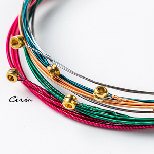 Phụ Kiện Đàn <span class=keywords><strong>Guitar</strong></span> Lớp Phủ Chống Rỉ Sét Bền Đẹp Ánh Sáng Đồng Hồ Đo 10-48 Hợp Kim Nhiều Màu Sắc Đồng Dây Đàn <span class=keywords><strong>Guitar</strong></span> Acoustic Cho Người Mới Bắt Đầu - Product Image 4