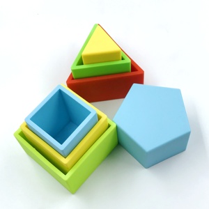 Juego de Formas Geométricas Encajables de Arcoíris Colorido, Juego de Bloques de Juguetes Educativos Tempranos para Niños, Clasificador de Formas Montessori - Product Image 3