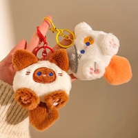 Pendentif jouet pour chat Tuan Tuan, porte-clés fait main, décoration suspendue pour sac, poupée en peluche modèle Gigi Cat, pour machine à griffes, vente en gros