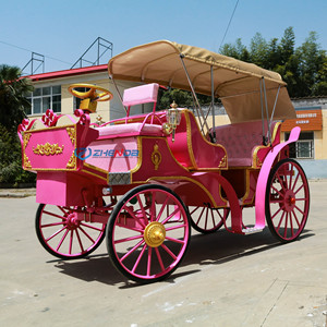 Calèche électrique sans chevaux/Calèche royale/Calèche de princesse/Calèche royale rétro rose doré - Product Image 4