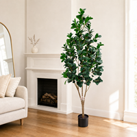 Arbre artificiel Pittosporum de 1,8 m (6 pieds) en gros, plante à petites feuilles artificielles pour la décoration de la maison, du bureau, du hall d'hôtel, du restaurant