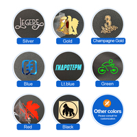 Etiquetas de Transferencia de Electroformado de Metal de Níquel BONI, Etiquetas Adhesivas Impermeables con Logotipo 3D para Relojes, Botellas de Perfume, Manualidades, Velas, Cartones
