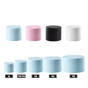 Pot en PP à large ouverture noir mat de 1 oz, 15 ml, 30 ml, 50 ml, 100 ml, pot en plastique noir pour crème avec couvercle - Product Image 3