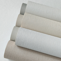 Papier peint vinyle texturé vertical en relief profond, enduit, imperméable, ignifuge, avec support en tissu, pour hôtel