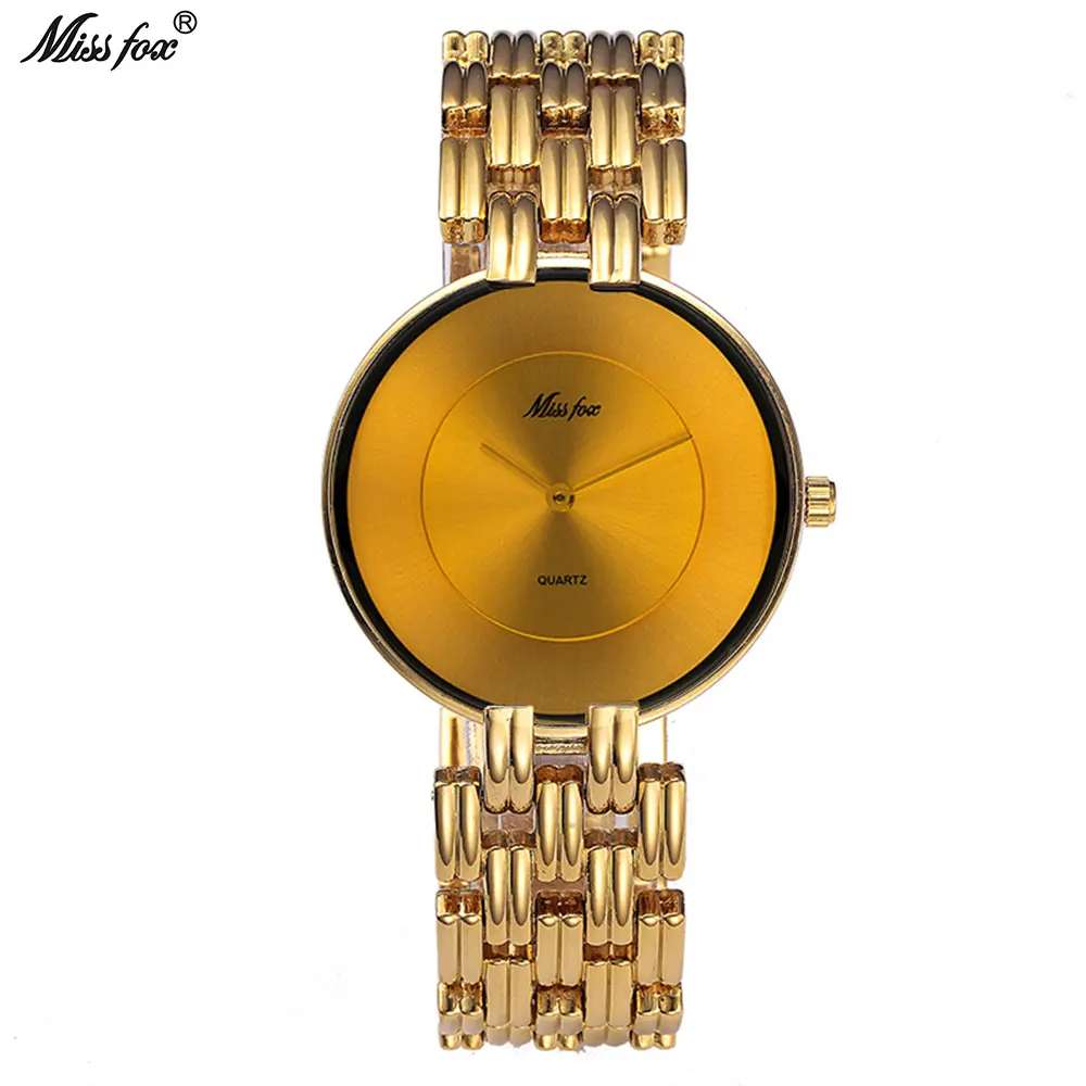 Nuevo Reloj sencillo negro para mujer, reloj minimalista informal a la moda, estilo de marca D.W, relojes de pulsera dorados para mujer, reloj para niña