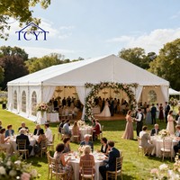 Tente de réception de mariage mobile romantique personnalisée de style allemand, tente de réception pour mariage