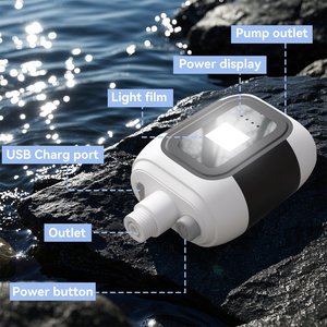 Doccia Elettrica Portatile <span class=keywords><strong>da</strong></span> Campeggio <span class=keywords><strong>Esterno</strong></span> Ricaricabile, Pompa Doccia Manuale Impermeabile con Luce e Soffione ad Alta Pressione - Product Image 4