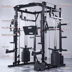 Uso commerciale multifunzionale per allenamento di forza attrezzature per palestra Dual Pully Smith macchina per cavi Crossover per Home Gym - Product Image 2