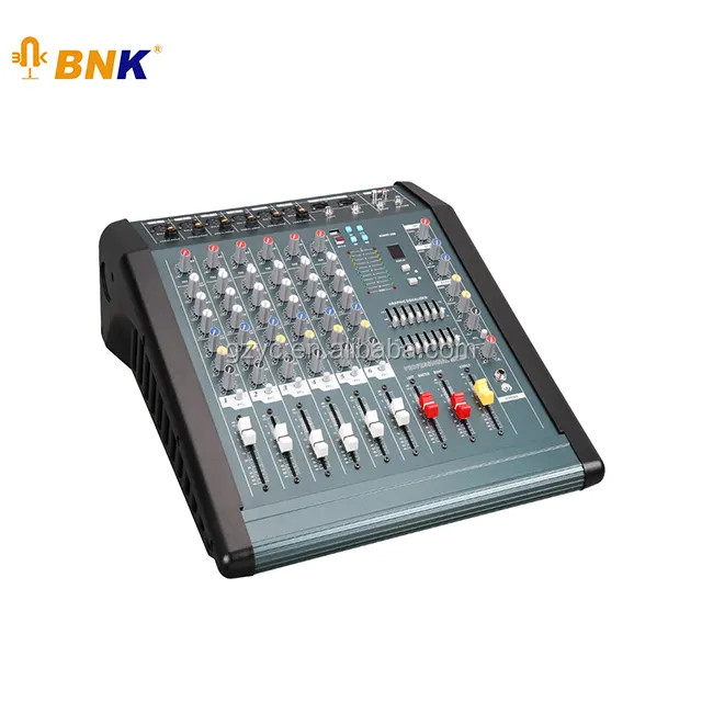 Vendita caldo professionale a 6 canali potenza audio mixer per la fase MX608D-USB